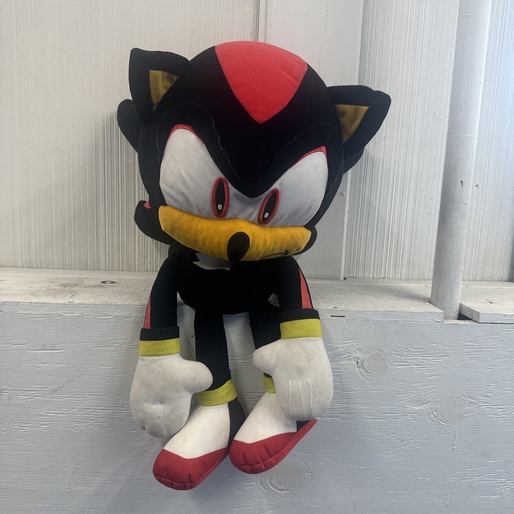 Toy Factory SONIC THE HEDGEHOG SEGA Shadow Jumbo Giant Plush 32" Big Head